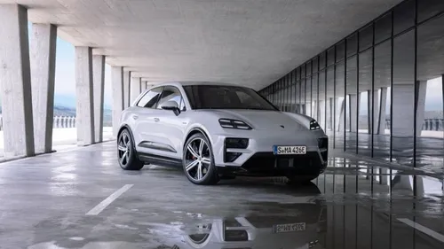 Porsche Macan EV voorkant