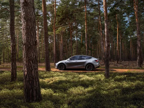 Tesla Model Y zijkant