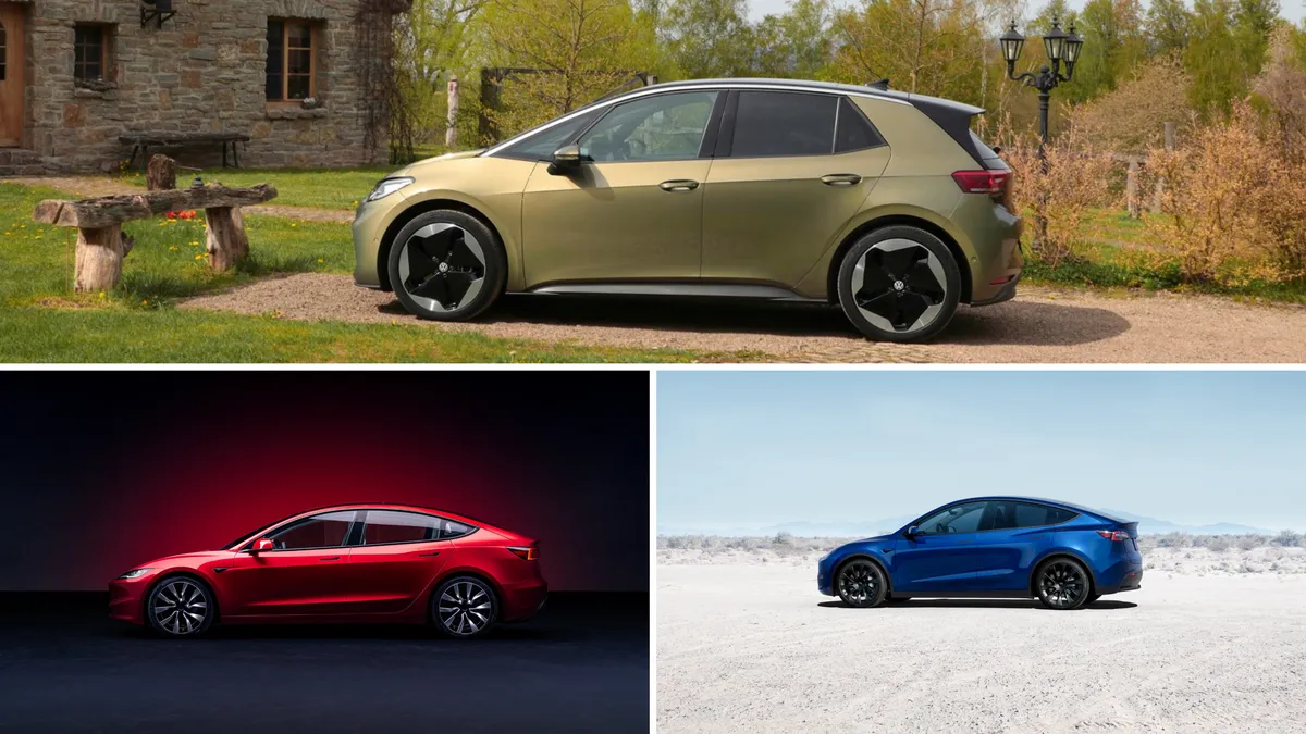 Volkswagen ID,3, Tesla Model 3 en Tesla Model Y