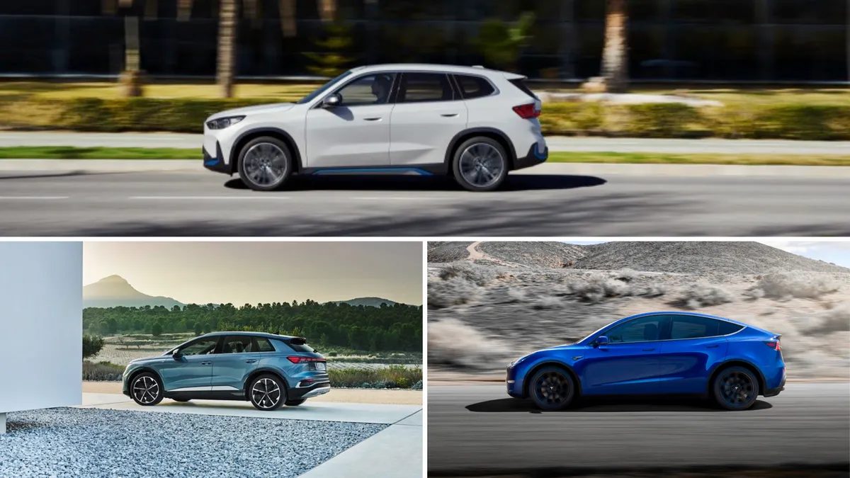 BMW iX1, Audi Q4 e-tron en Tesla Model Y