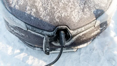 Renault Zoe in de sneeuw