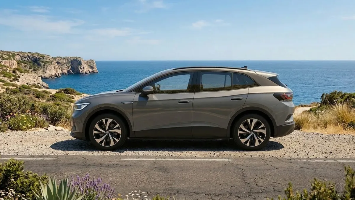 Volkswagen ID.4 bij de zee