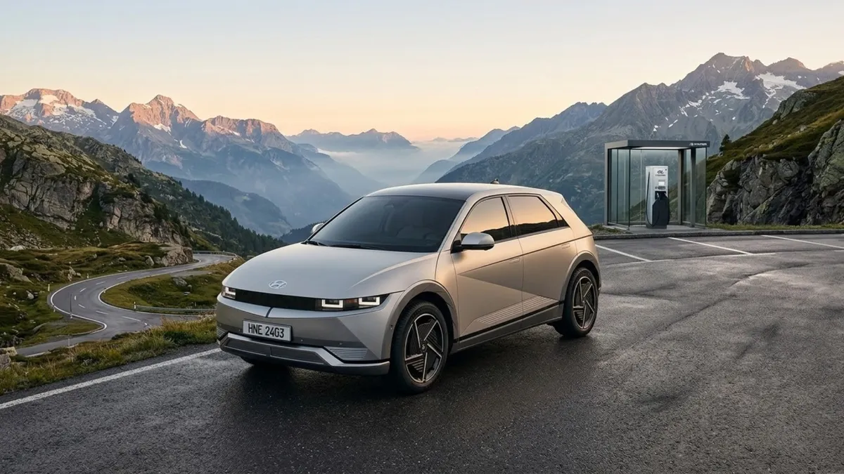Hyundai IONIQ 5 in de bergen