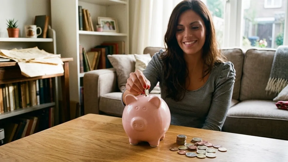 Mevrouw telt haar voordeel