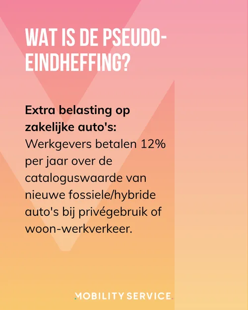 Leaseauto belasting 2027: 12% heffing voor alle werkgevers
