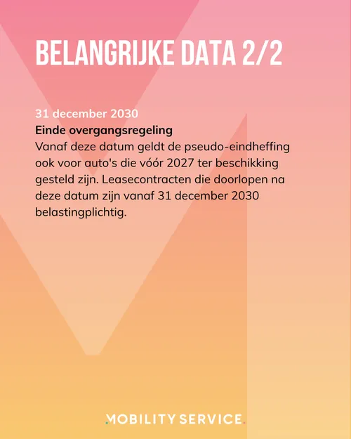 Leaseauto belasting 2027: 12% heffing voor alle werkgevers