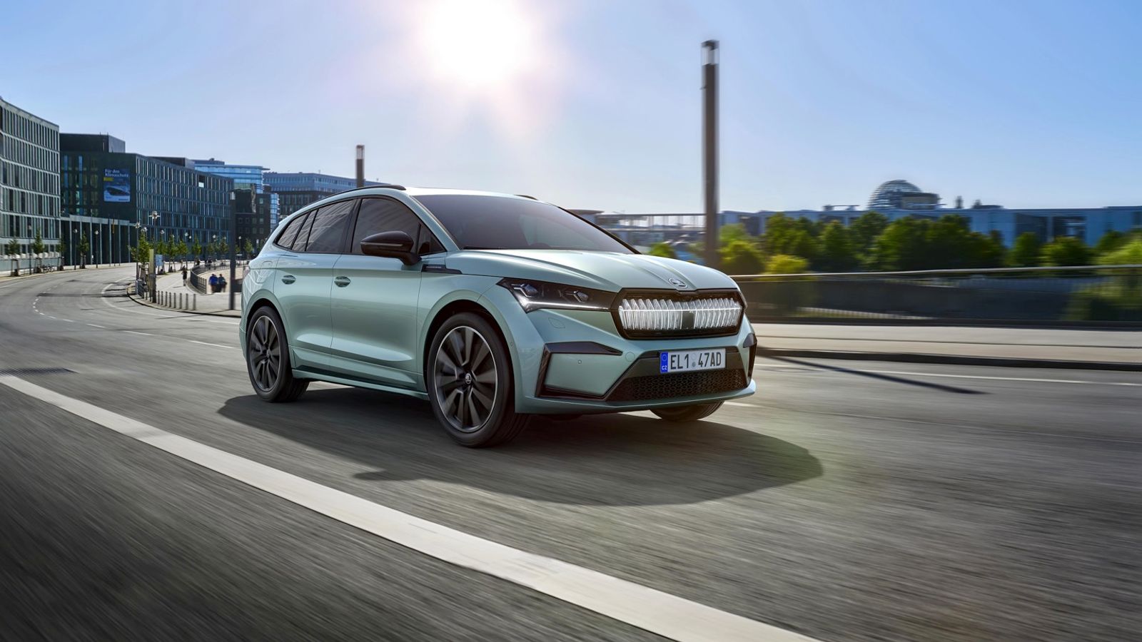 Skoda Enyaq iV voorkant