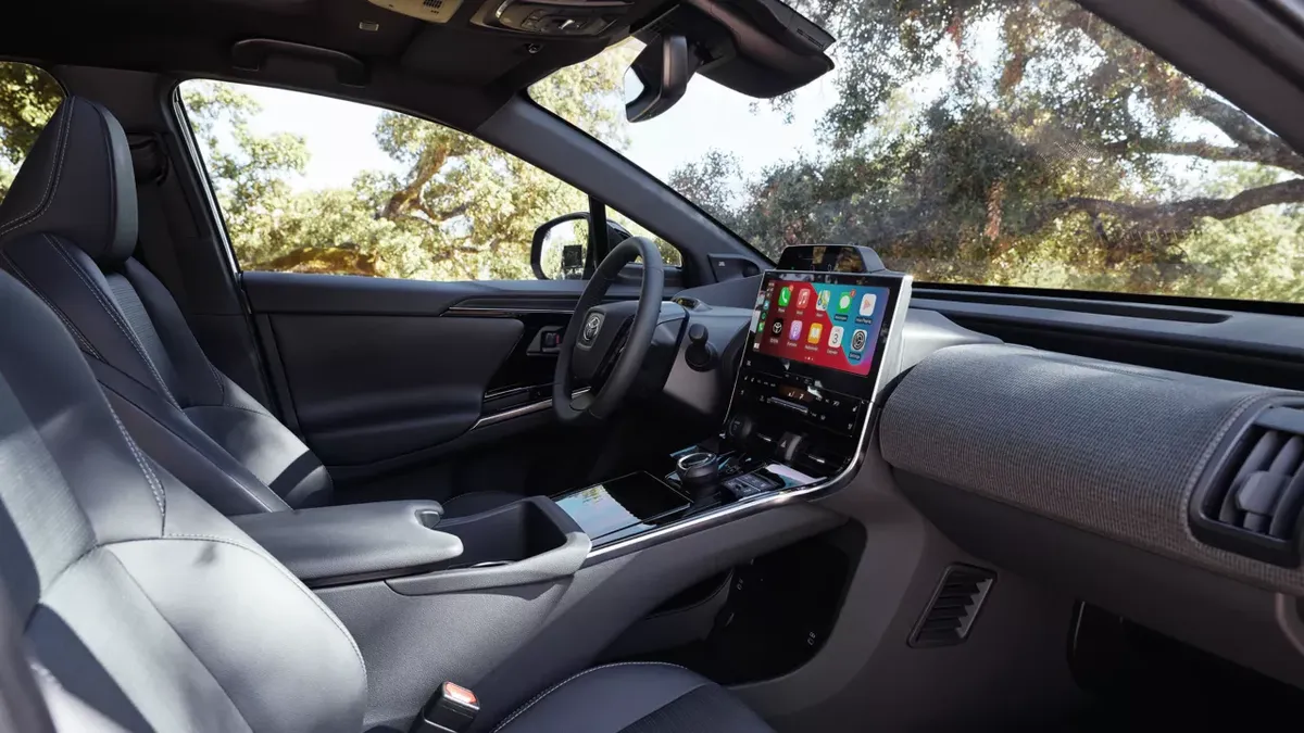 Toyota bZ4X cockpit