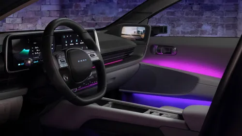 Hyundai IONIQ 6 stuurwiel en ambilight