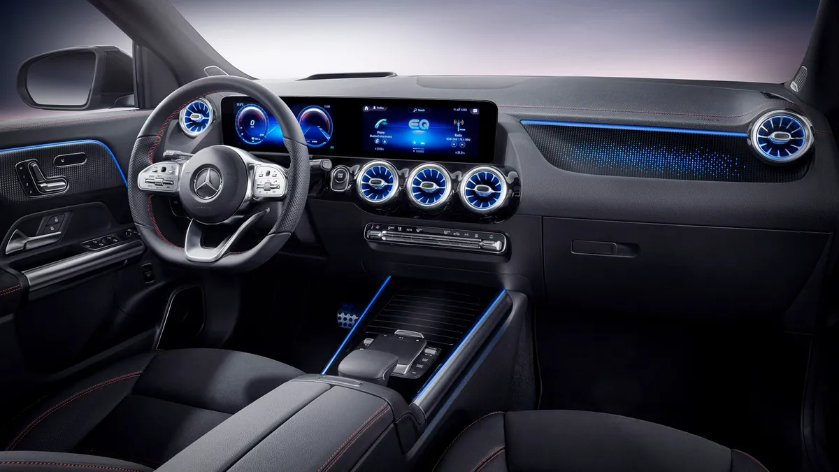 Mercedes EQA interieur voorin
