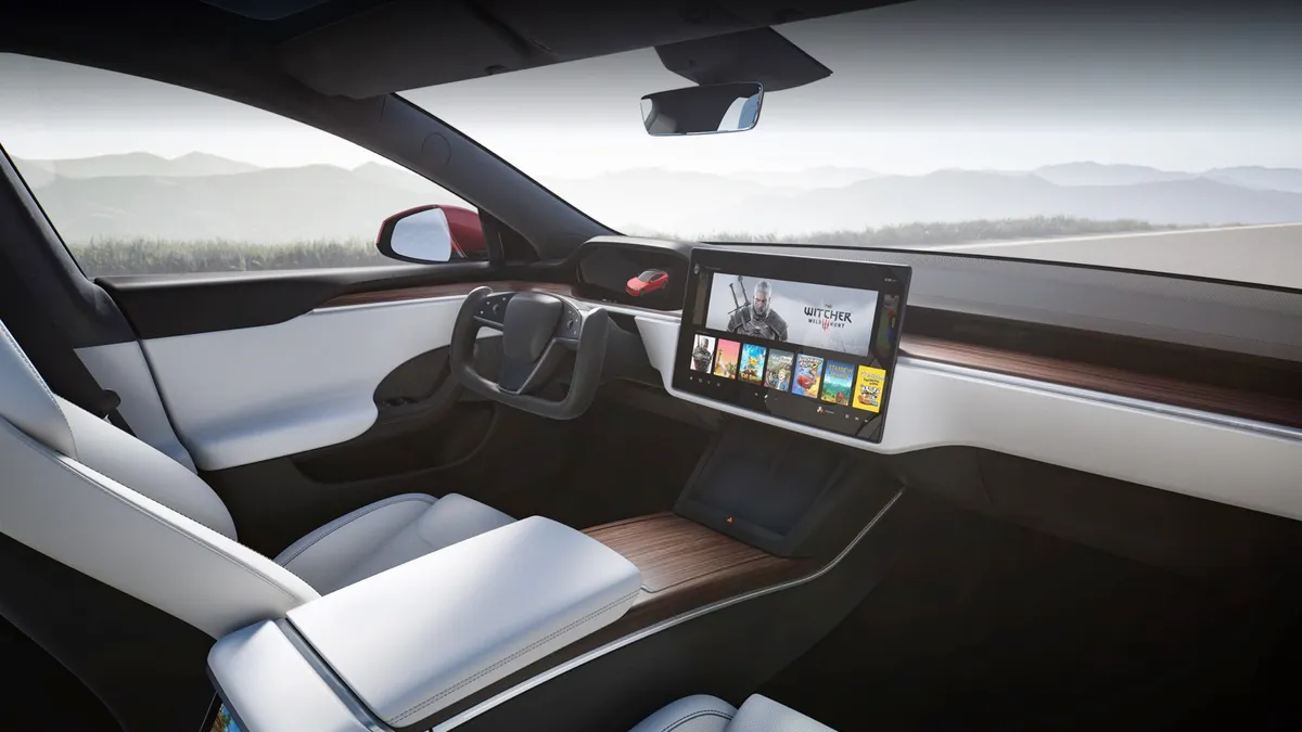 Tesla Model S cockpit