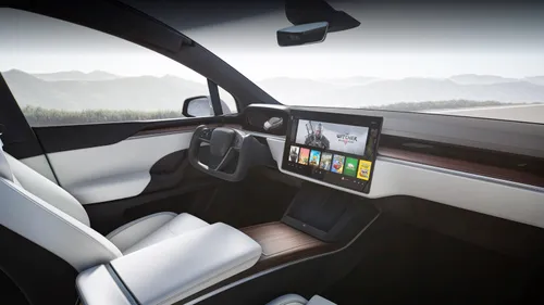 Tesla Model X interieur voorin