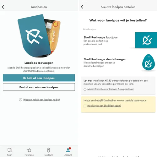 Shell Recharge app