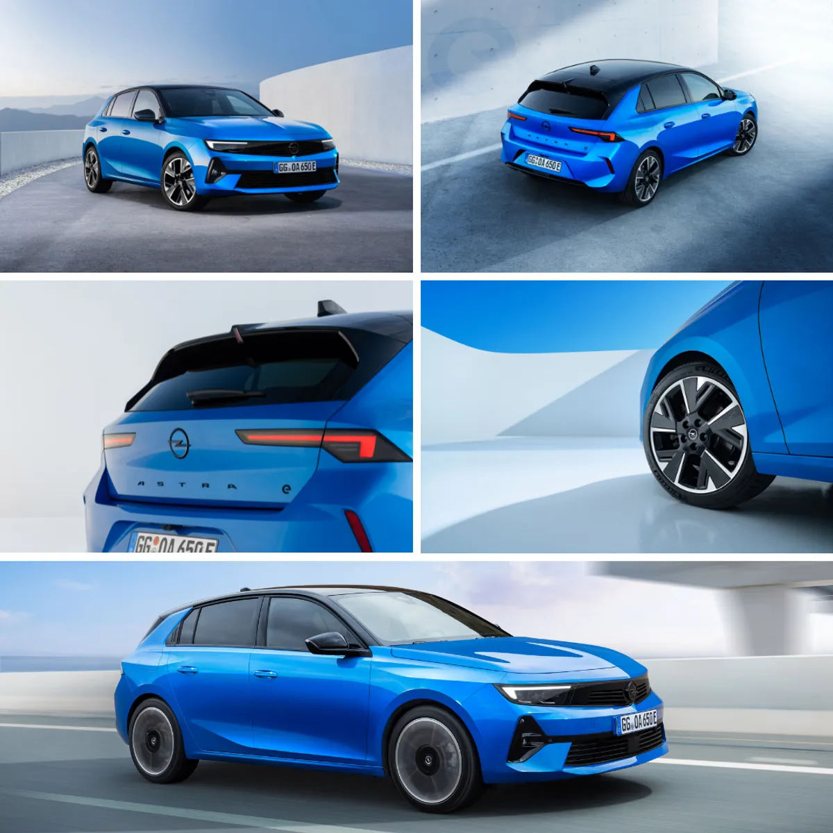 Opel Astra electric blauw