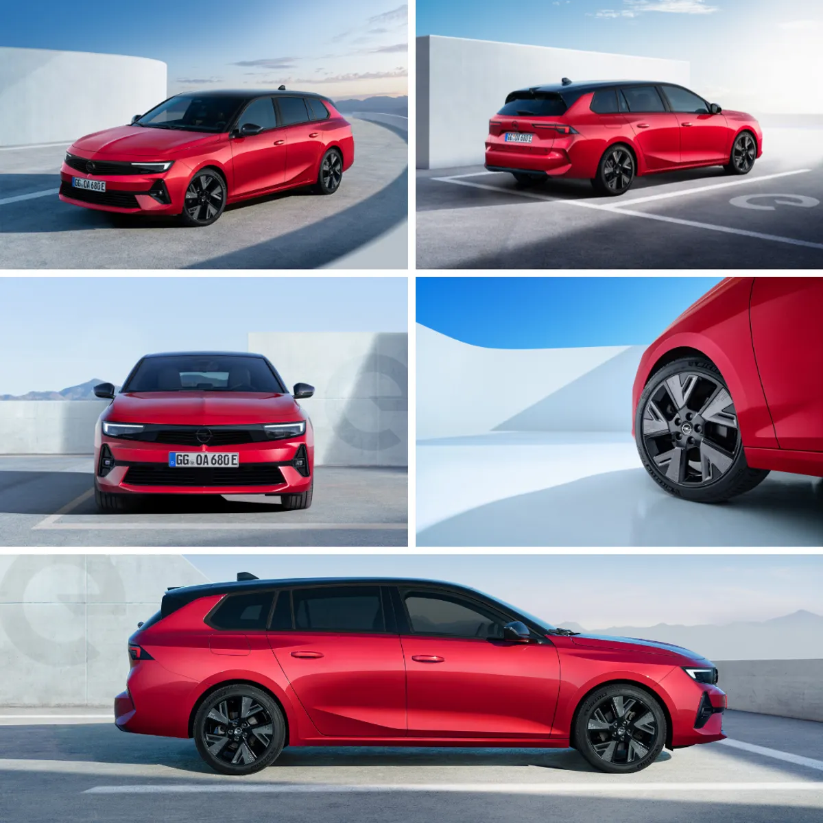 Opel Astra Electric rood