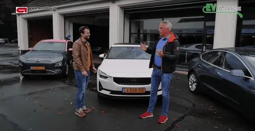 Alexander en Wouter voor de Polestar