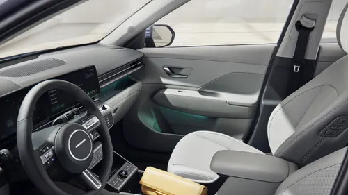 Hyundai Kona electric interieur voor
