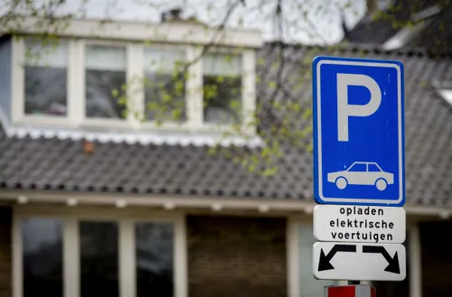 Parkeerbord elektrische auto