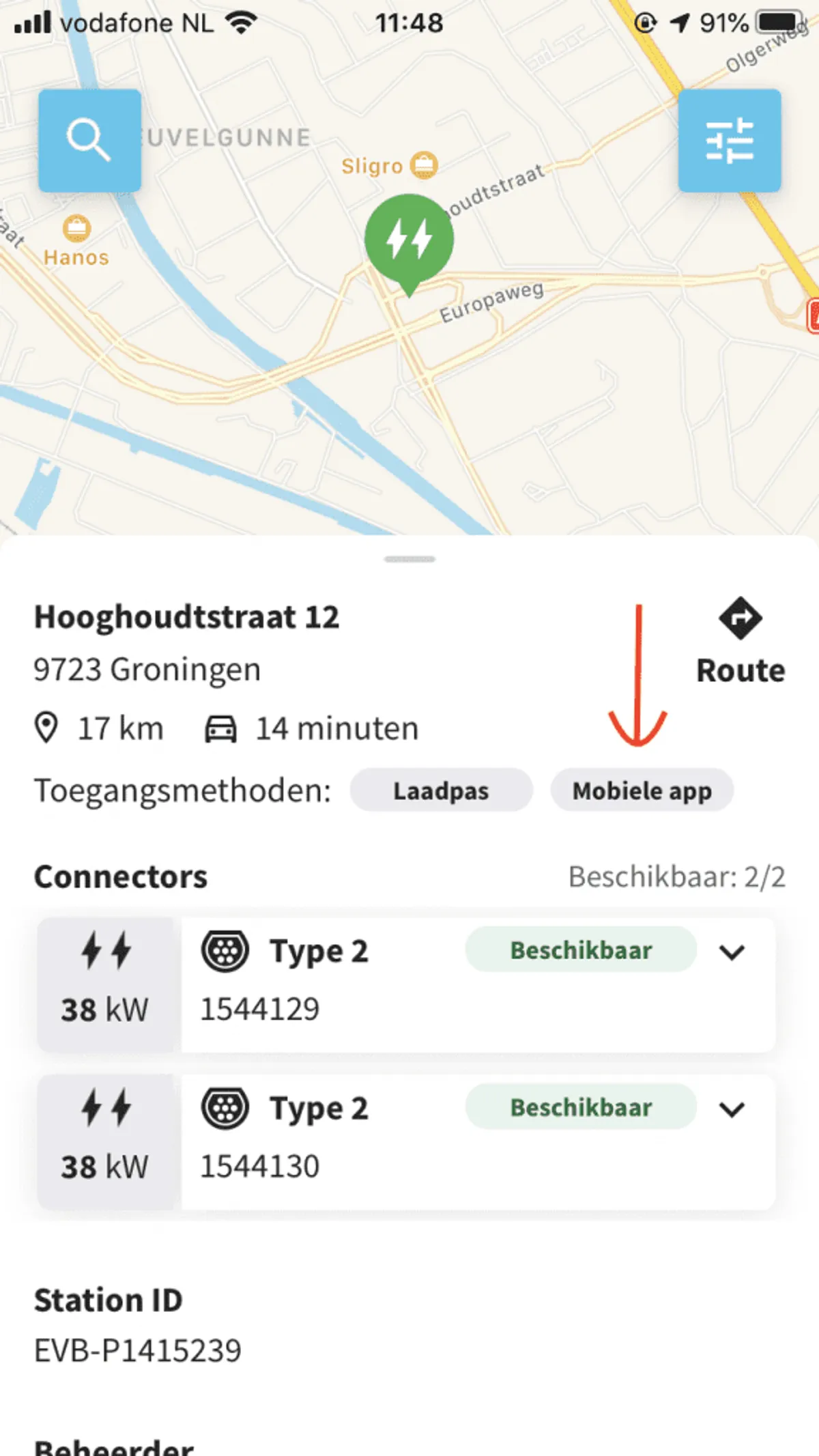 Laadsessie EVBox