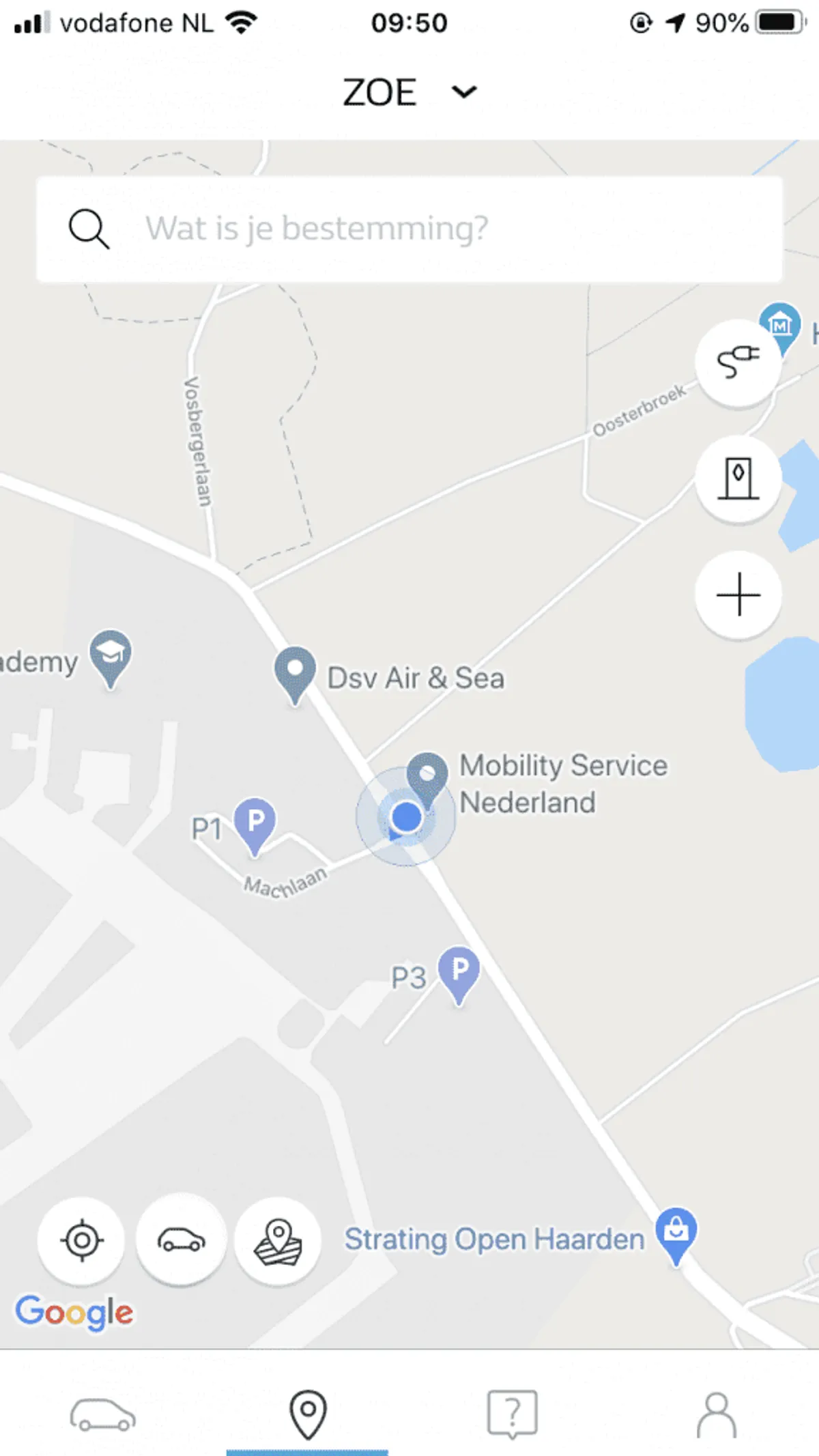 Locatie auto