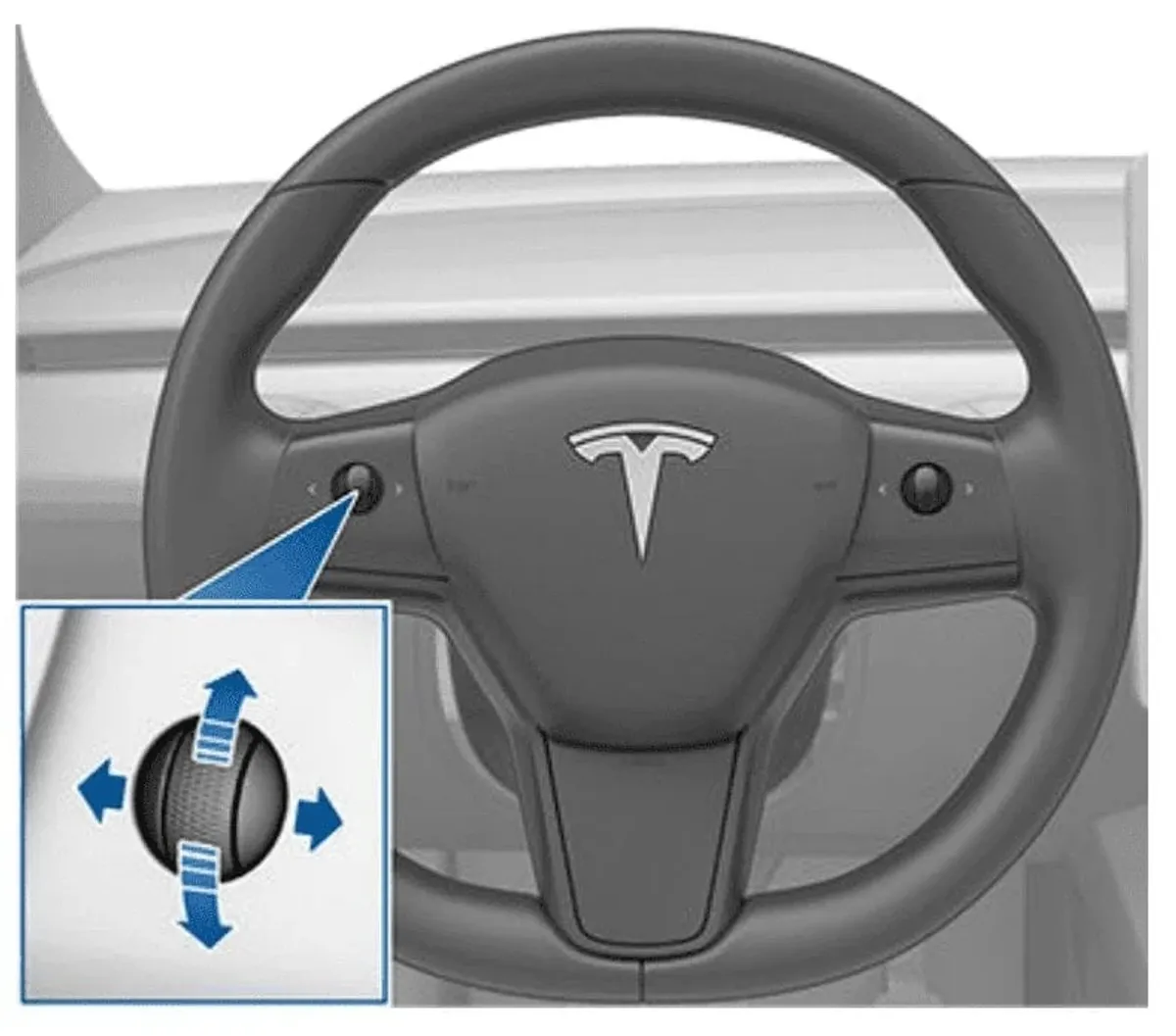 Tesla spiegels instellen